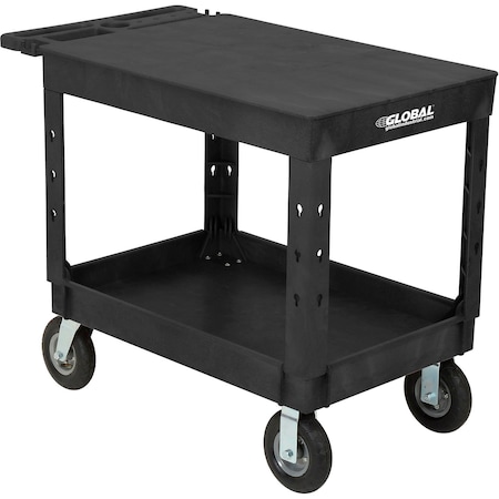 Global Industrial General Purpose Cart, Plastic, 44 in L, 25-1/2 in W, 35-1/2 in H 800345